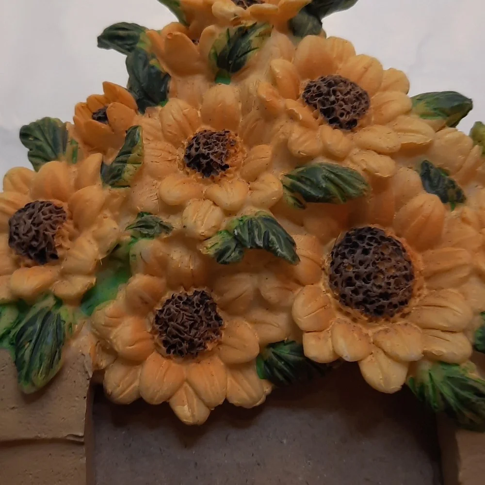 Sunflower basket picture frame spring summer